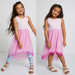 FABKIDS Pink Sleeveless Tulle Girl Dress Size 8